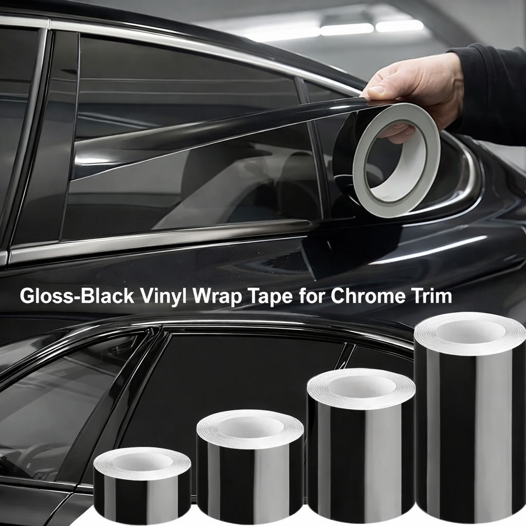 Letër Vinili e Zezë Gloss për Inokse Makine